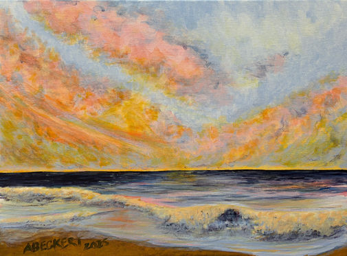 Sunset on beach