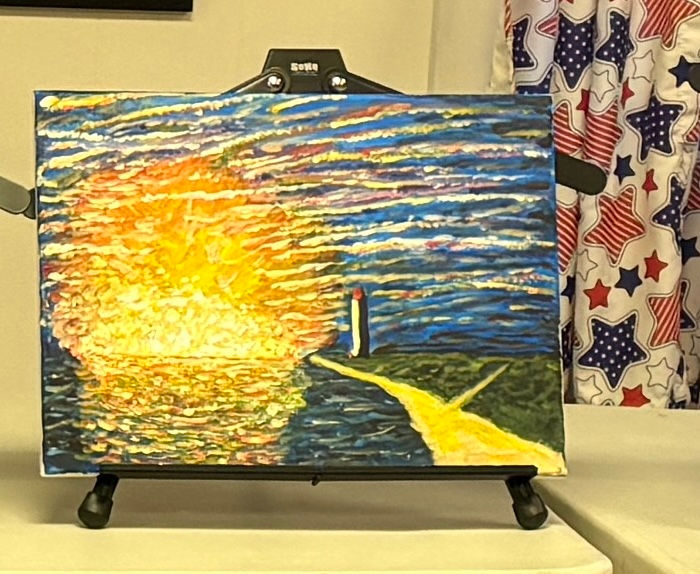 Very good use of color.  This artist went a little rogue, but it's up to everyone to do their own thing and enjoy the process.