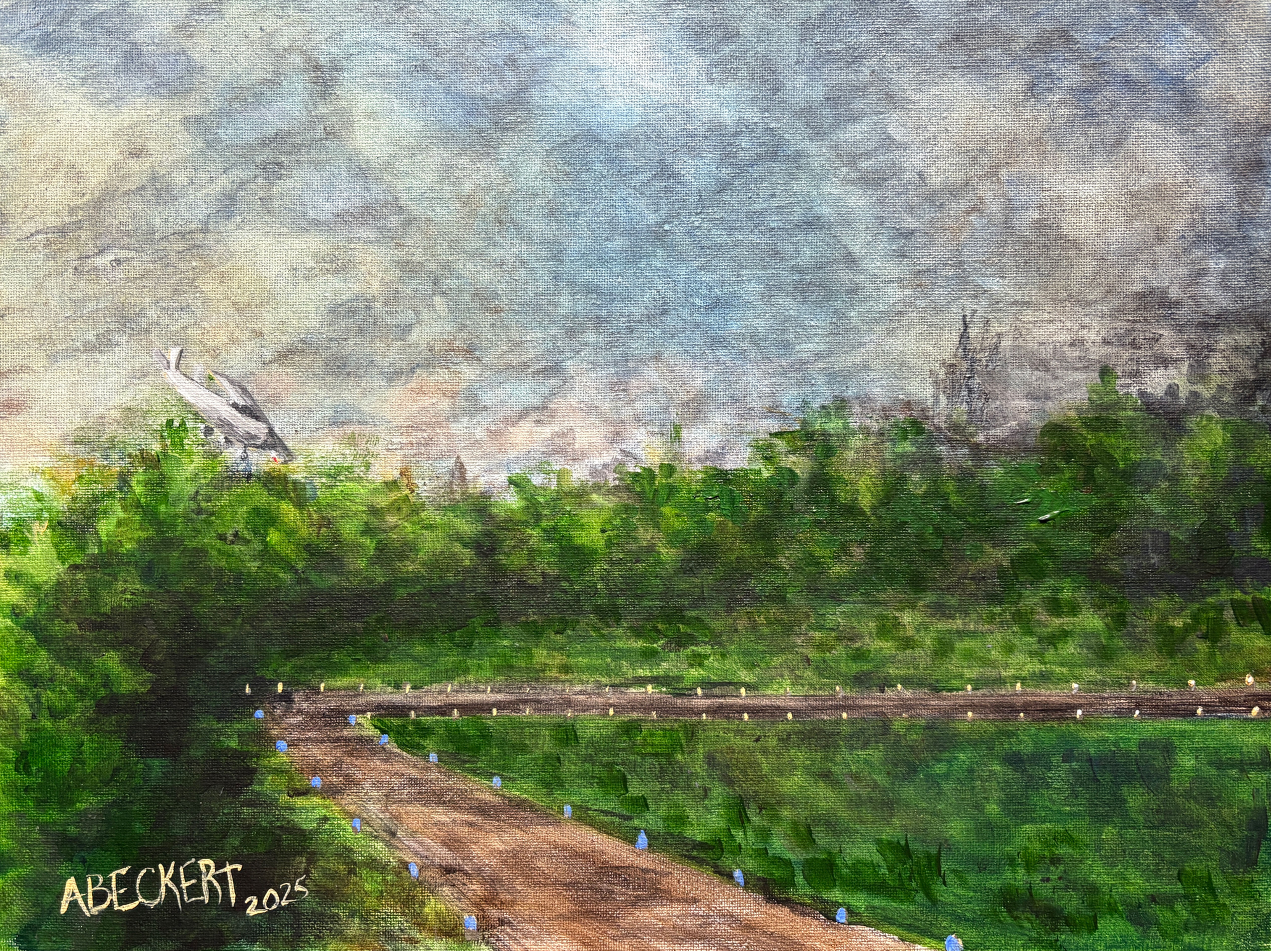 Evening Approach Matted Print