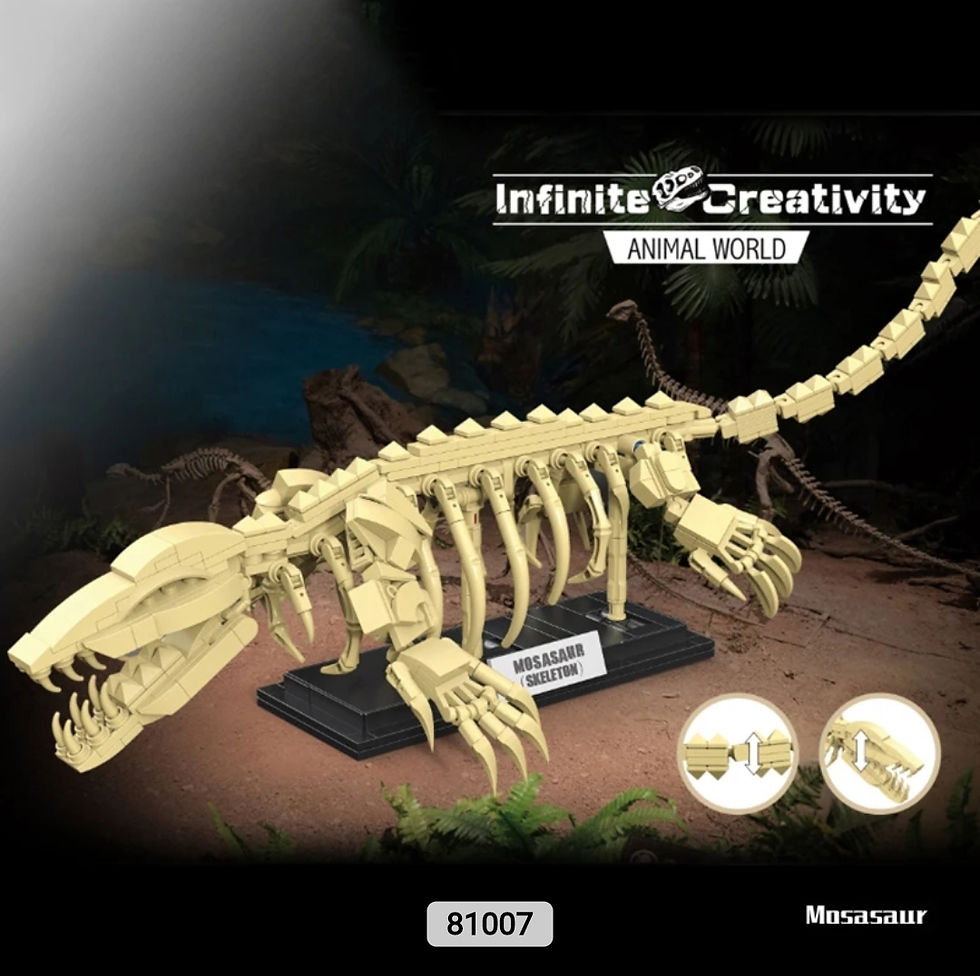 Thumbnail: Large Dinosaur Building Block Kits 🦕🦖🦣 8 Different Monsters 