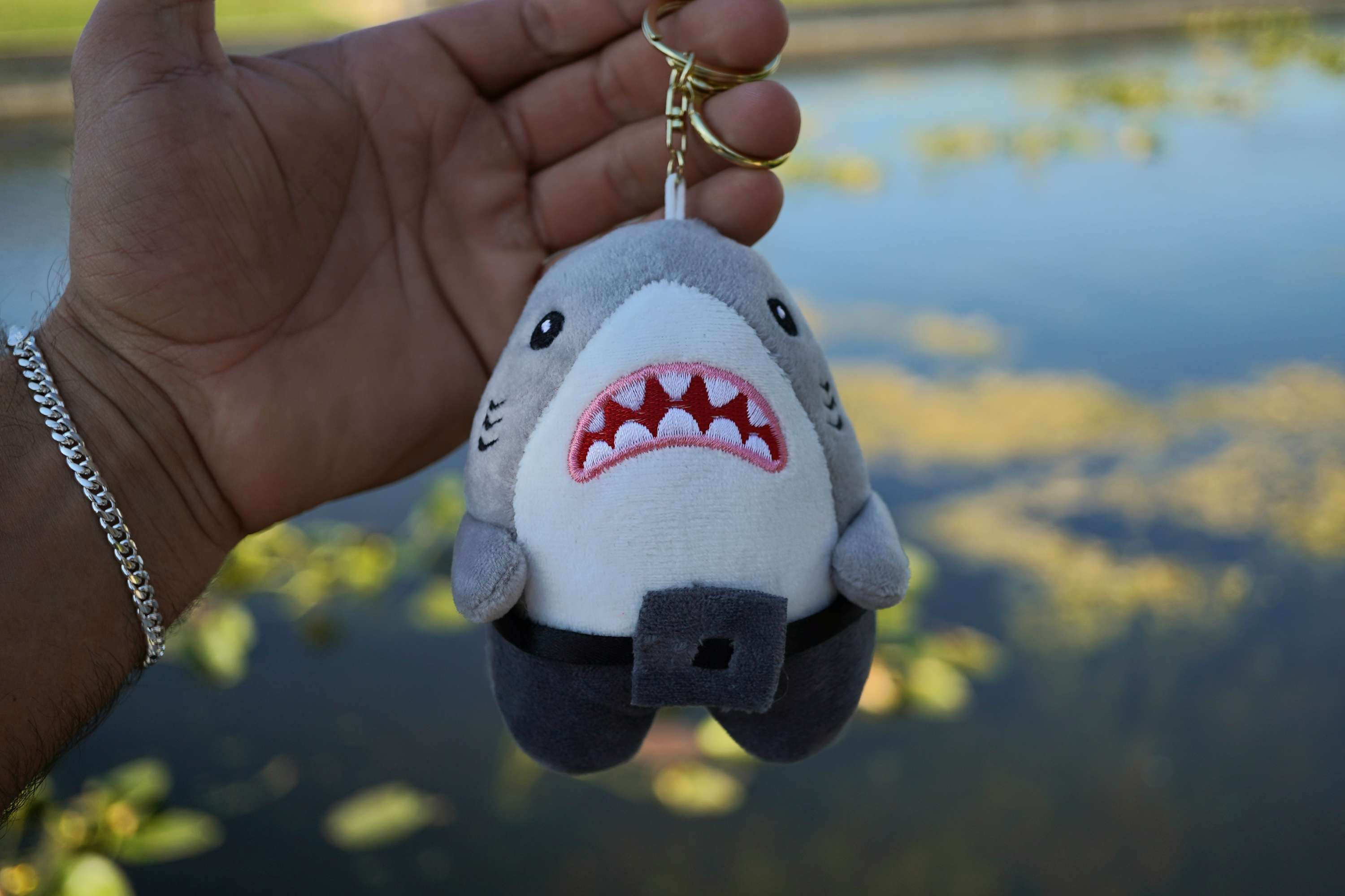 Shark in Pants Keychain