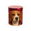 Miniaturbild: Beagle Love Accent Coffee Mug — Valentine's Heart Dog Gift