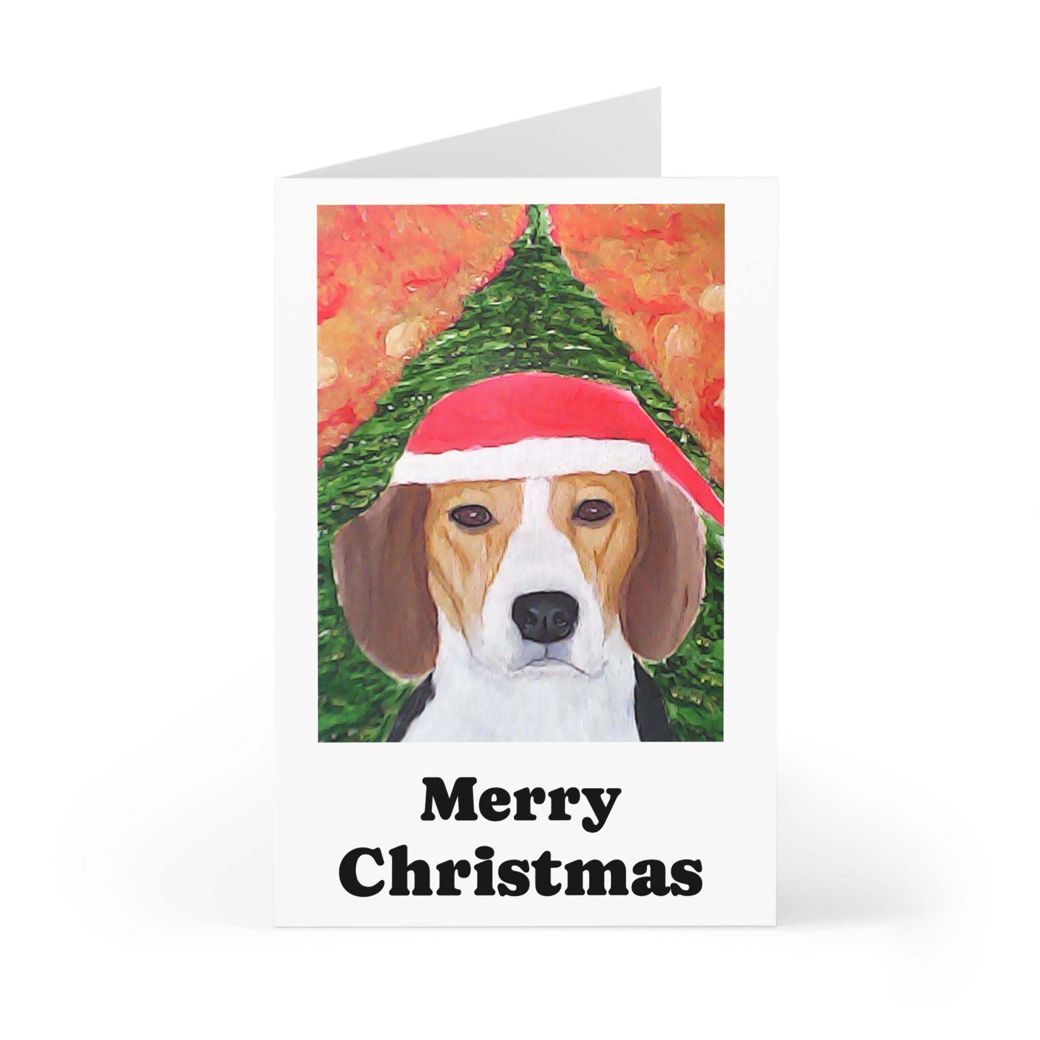 Festive Dog Christmas Greeting Cards - 7 Pack, Holiday Cards, Dog Lover Cards