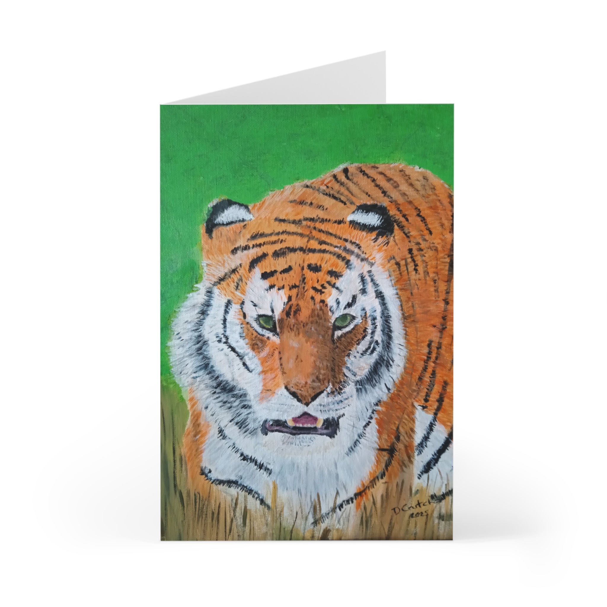 Wildlife Greeting Cards - 7 Pack of Beautiful Tiger Art, Animal Enthusiasts