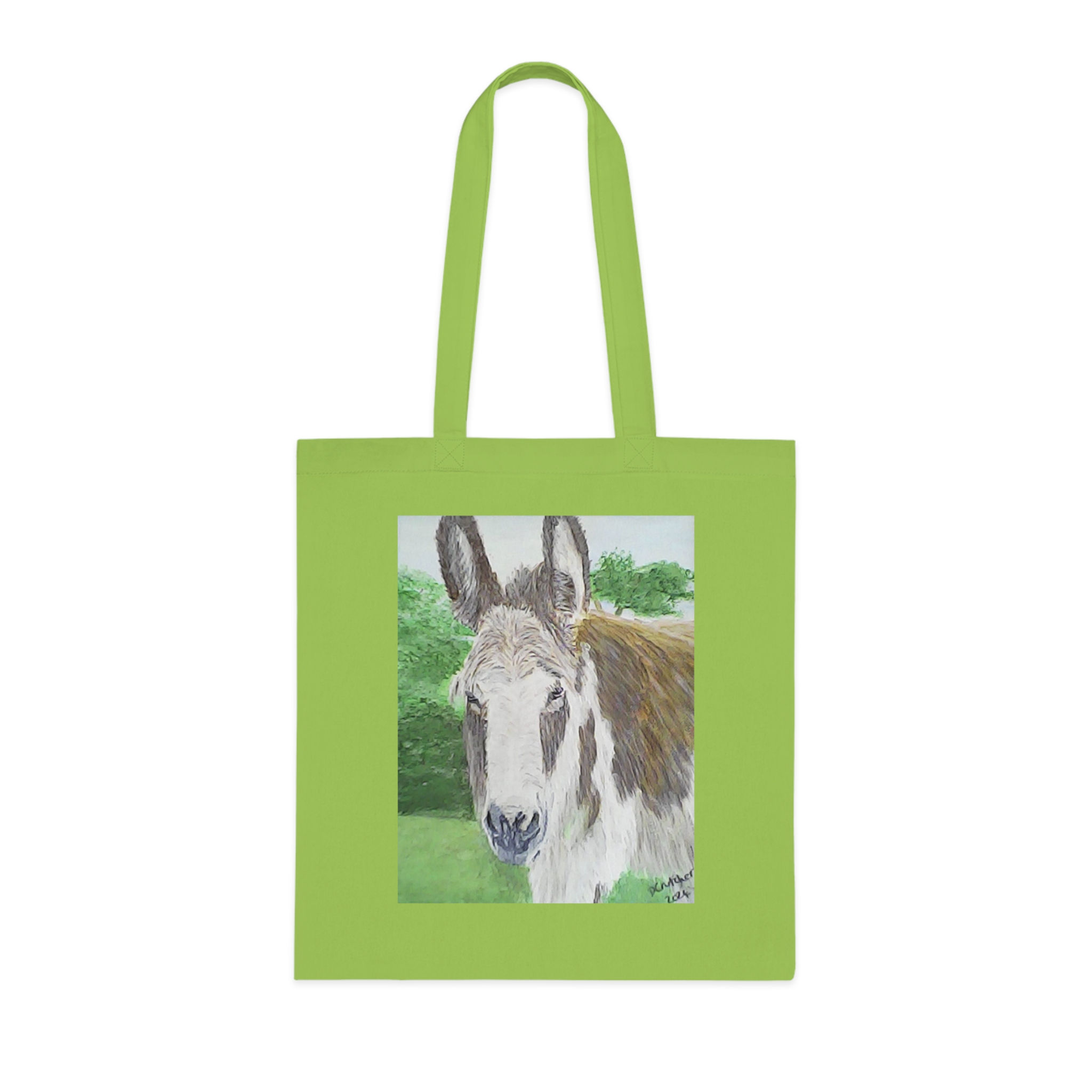Whimsical Donkey Cotton Tote Bag | Eco-Friendly Shopping, Gift for Animal Lovers