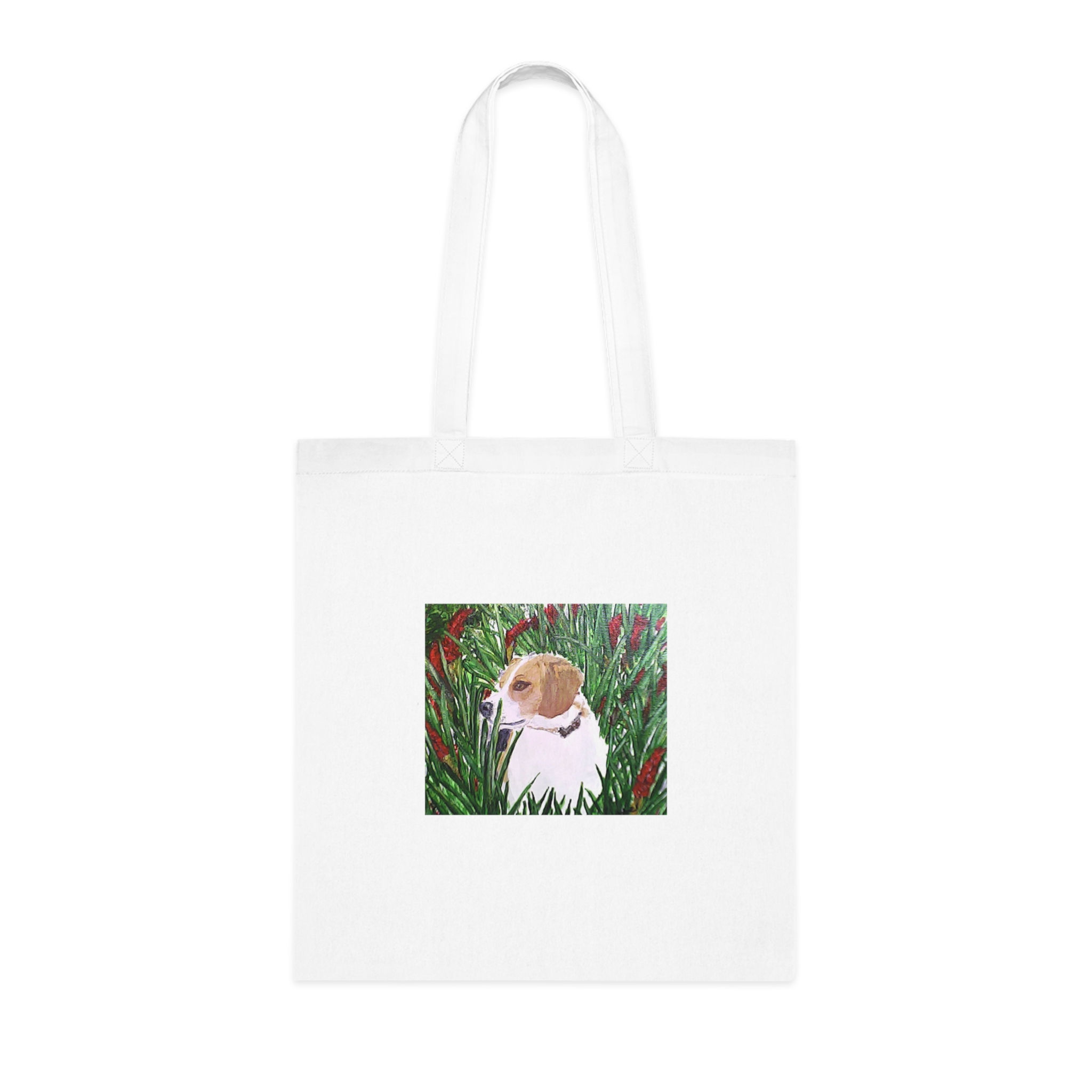 Beagle Cotton Tote Bag, Eco-Friendly Reusable Bag, Dog Lover Gift, Art Tote