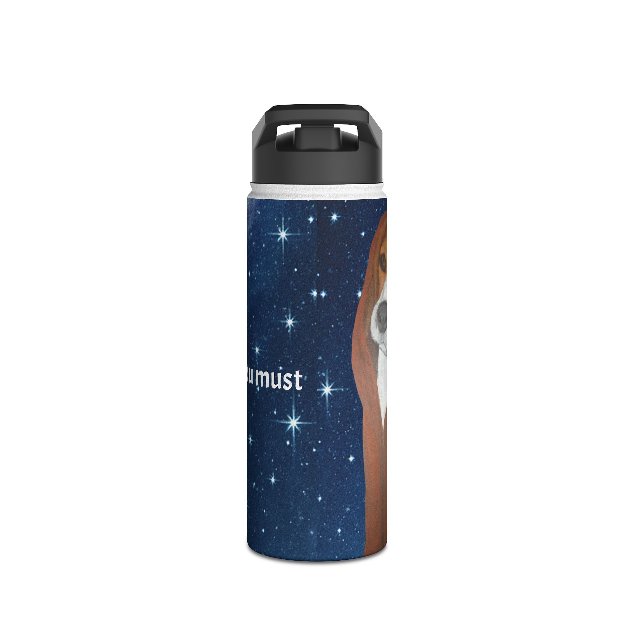 Beagle "Drink you must" Stainless Steel Water Bottle