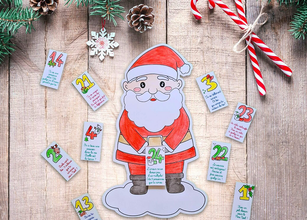 DIY Noël #9 - Calendrier de L'Avent PÈRE NOËL
