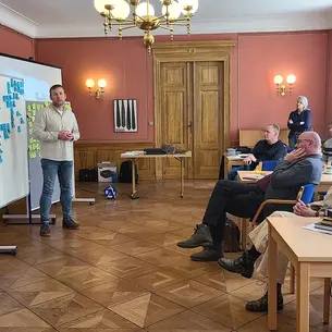 Ergebnispräsentationen während des Workshops