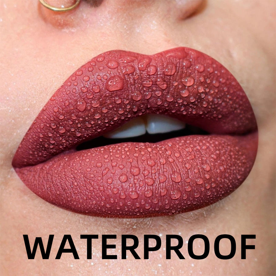 Thumbnail: 19 colors Matte Velvet Lip Gloss Waterproof Liquid Lipstick Nude Black Lips tint