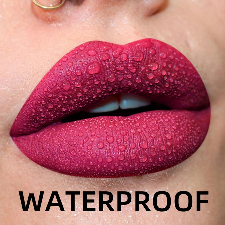 Thumbnail: 19 colors Matte Velvet Lip Gloss Waterproof Liquid Lipstick Nude Black Lips tint