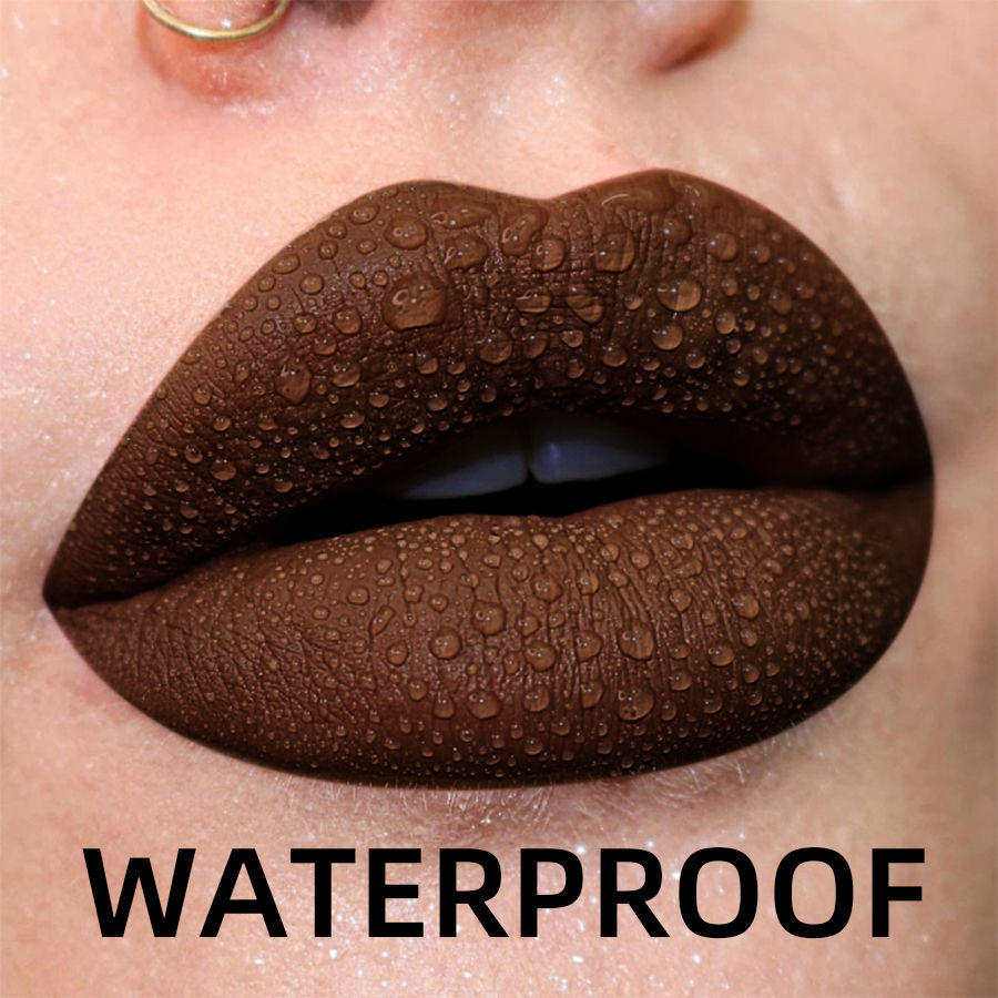 Thumbnail: 19 colors Matte Velvet Lip Gloss Waterproof Liquid Lipstick Nude Black Lips tint