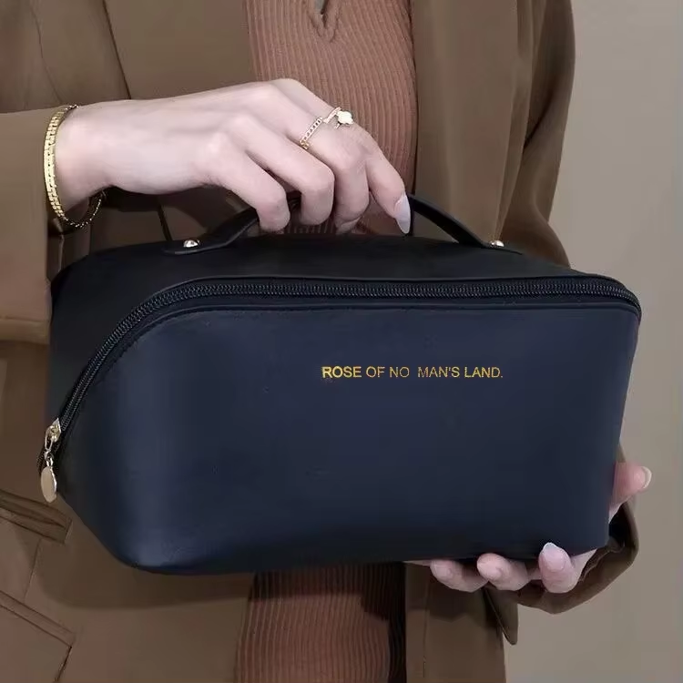 Thumbnail: Makeup Organizer Female Toiletry Kit Bag Make Up Case Storage Pouch Luxury Lady 