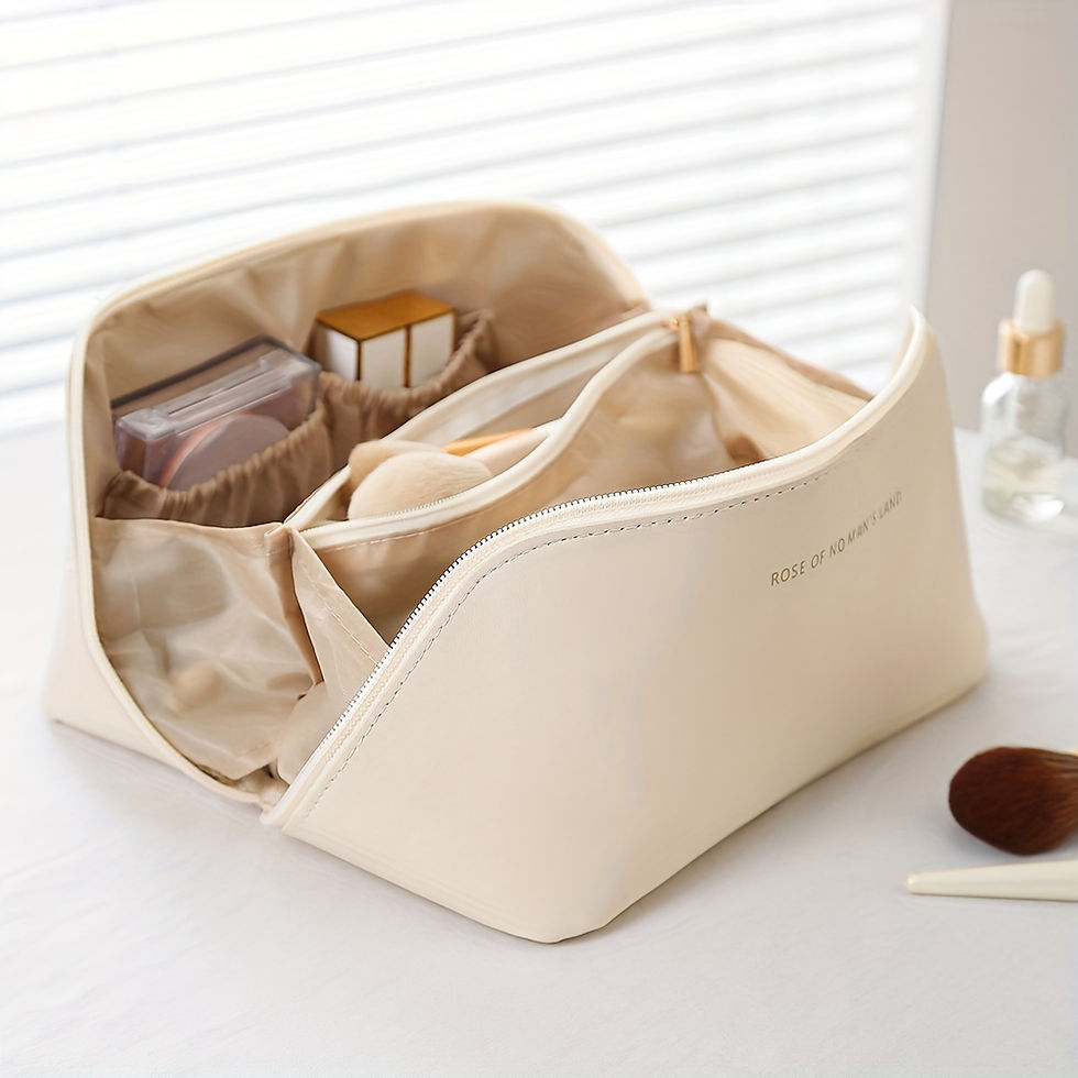 Thumbnail: Makeup Organizer Female Toiletry Kit Bag Make Up Case Storage Pouch Luxury Lady 