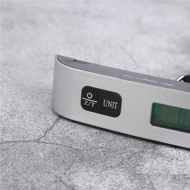 Thumbnail: Portable Scale Digital LCD Display 110lb/50kg Electronic Luggage Hanging Suitcas