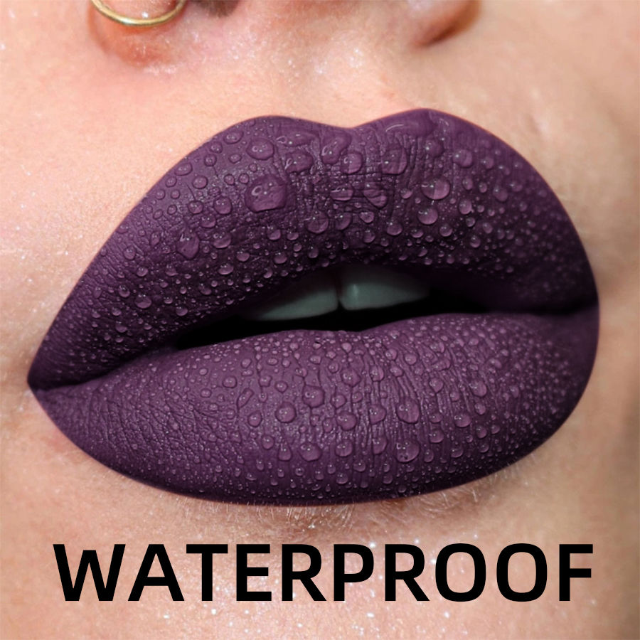Thumbnail: 19 colors Matte Velvet Lip Gloss Waterproof Liquid Lipstick Nude Black Lips tint