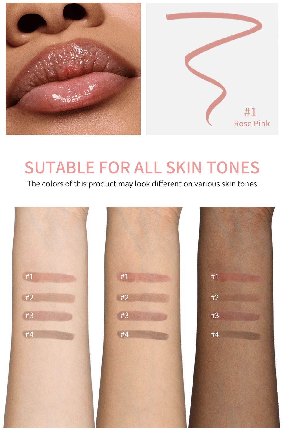 Thumbnail: Waterproof Lip Liner Peel Off Tattoo Lipgloss Waterproof Long Lasting Matte Lip 