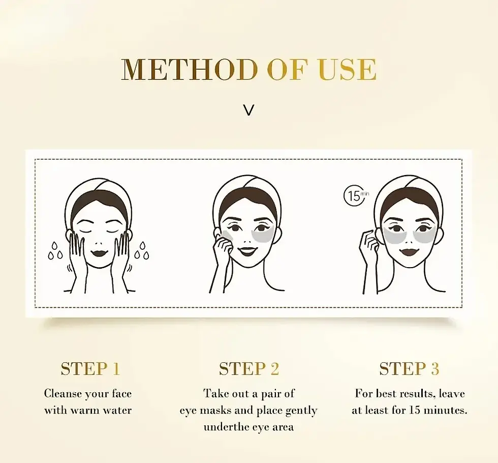 Thumbnail: 60pcs Golden Moisturizing Eye Mask Relieve Eye Fatigue Nourish Eye Area Collagen