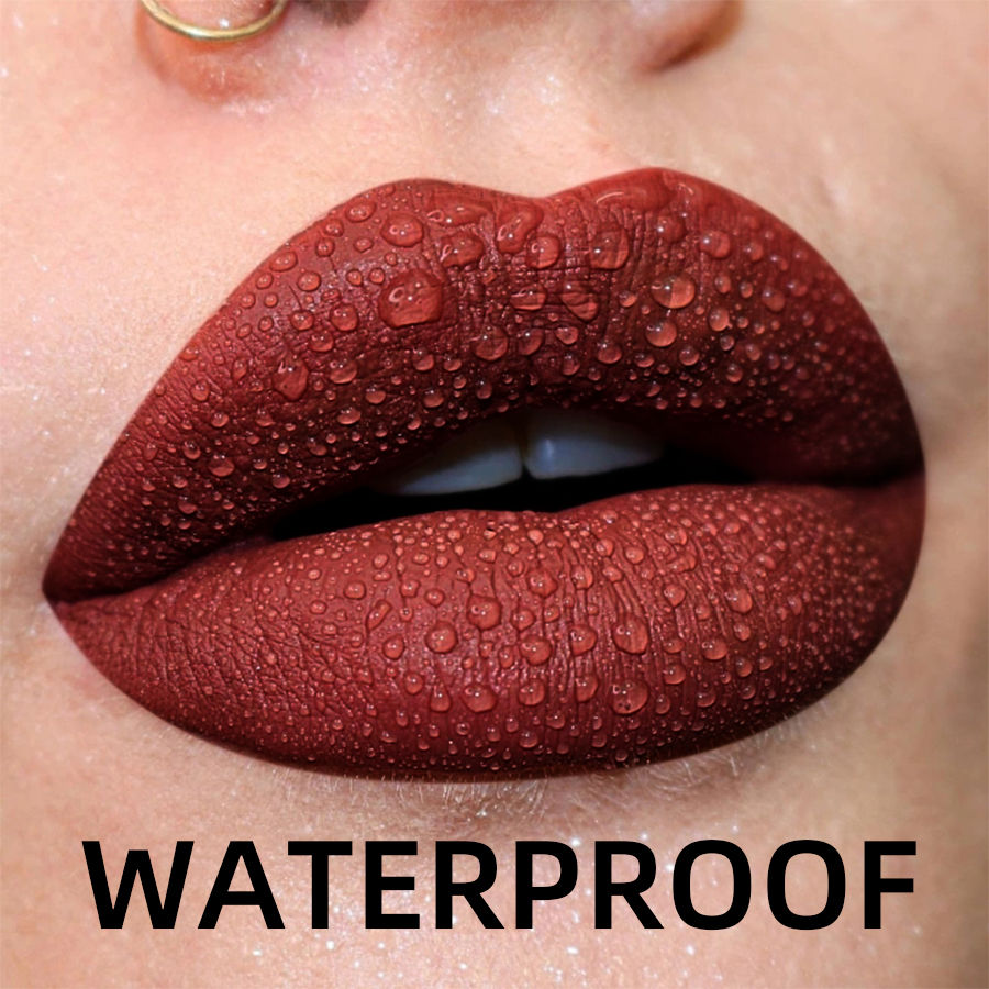 Thumbnail: 19 colors Matte Velvet Lip Gloss Waterproof Liquid Lipstick Nude Black Lips tint