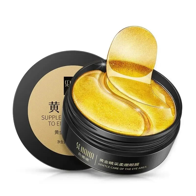 Thumbnail: 60pcs Golden Moisturizing Eye Mask Relieve Eye Fatigue Nourish Eye Area Collagen