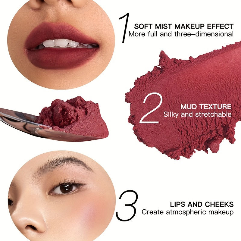 Thumbnail: 19 colors Matte Velvet Lip Gloss Waterproof Liquid Lipstick Nude Black Lips tint