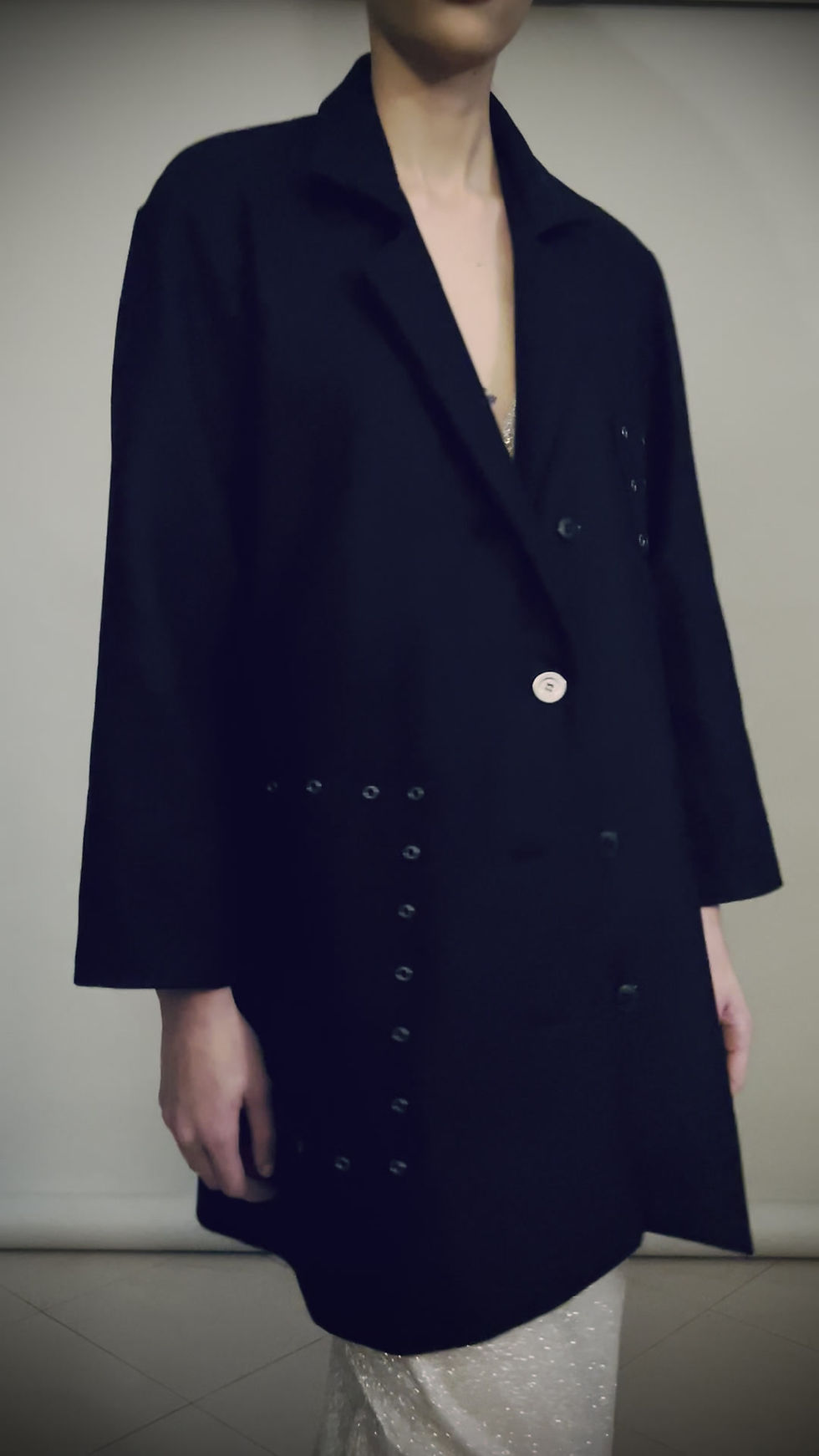 Thumbnail: Wool metal blazer