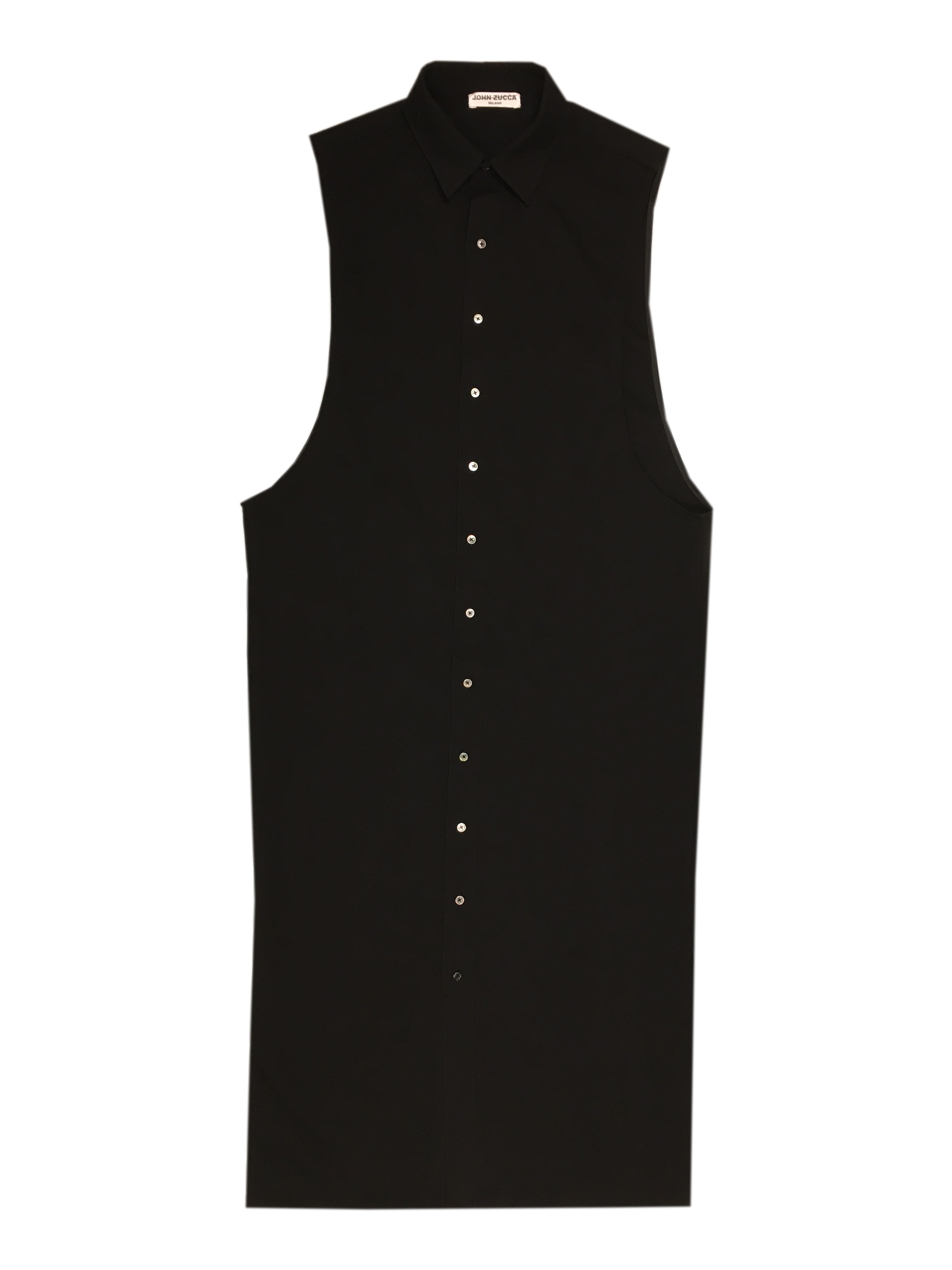 Unisex sleeveless long shirt