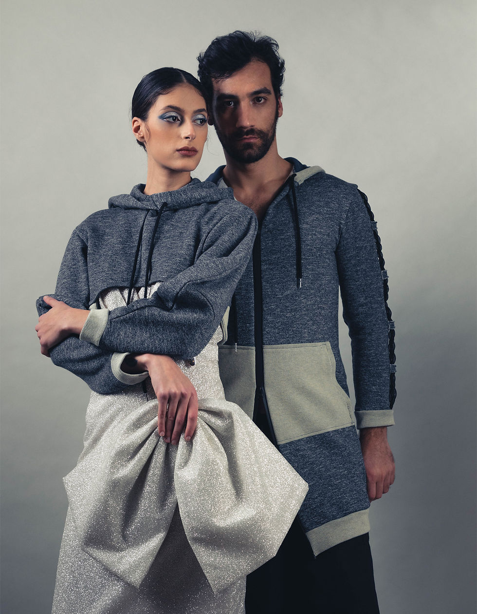 Thumbnail: Hooded sweater jacket