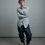 Thumbnail: Loose fit double- front utility logger Jeans