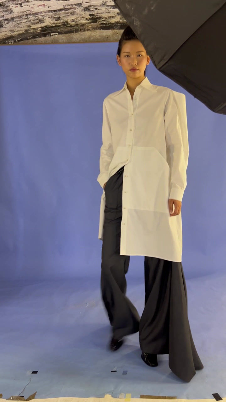 Thumbnail: Poplin shirt dress