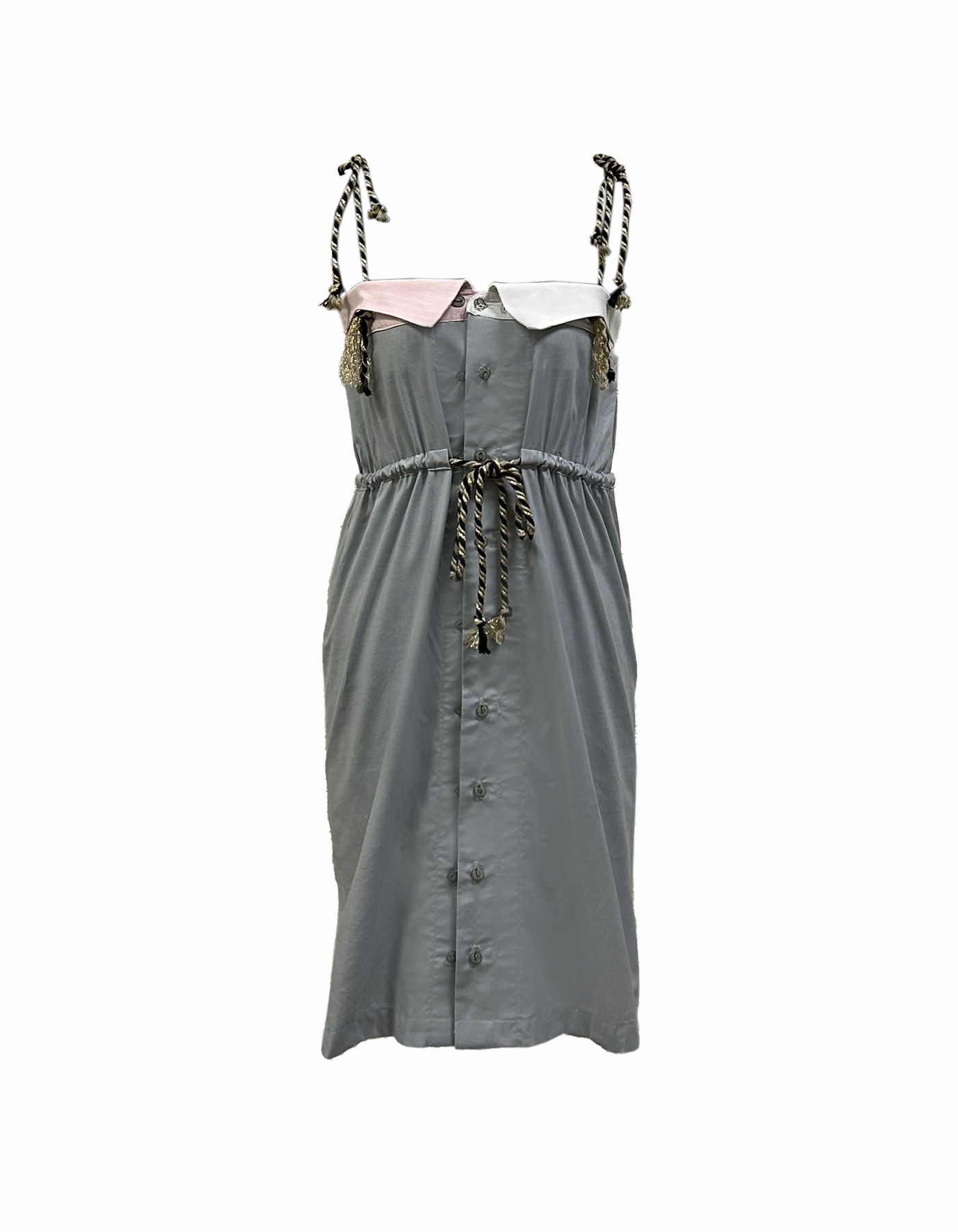 Reversible drawstring dress