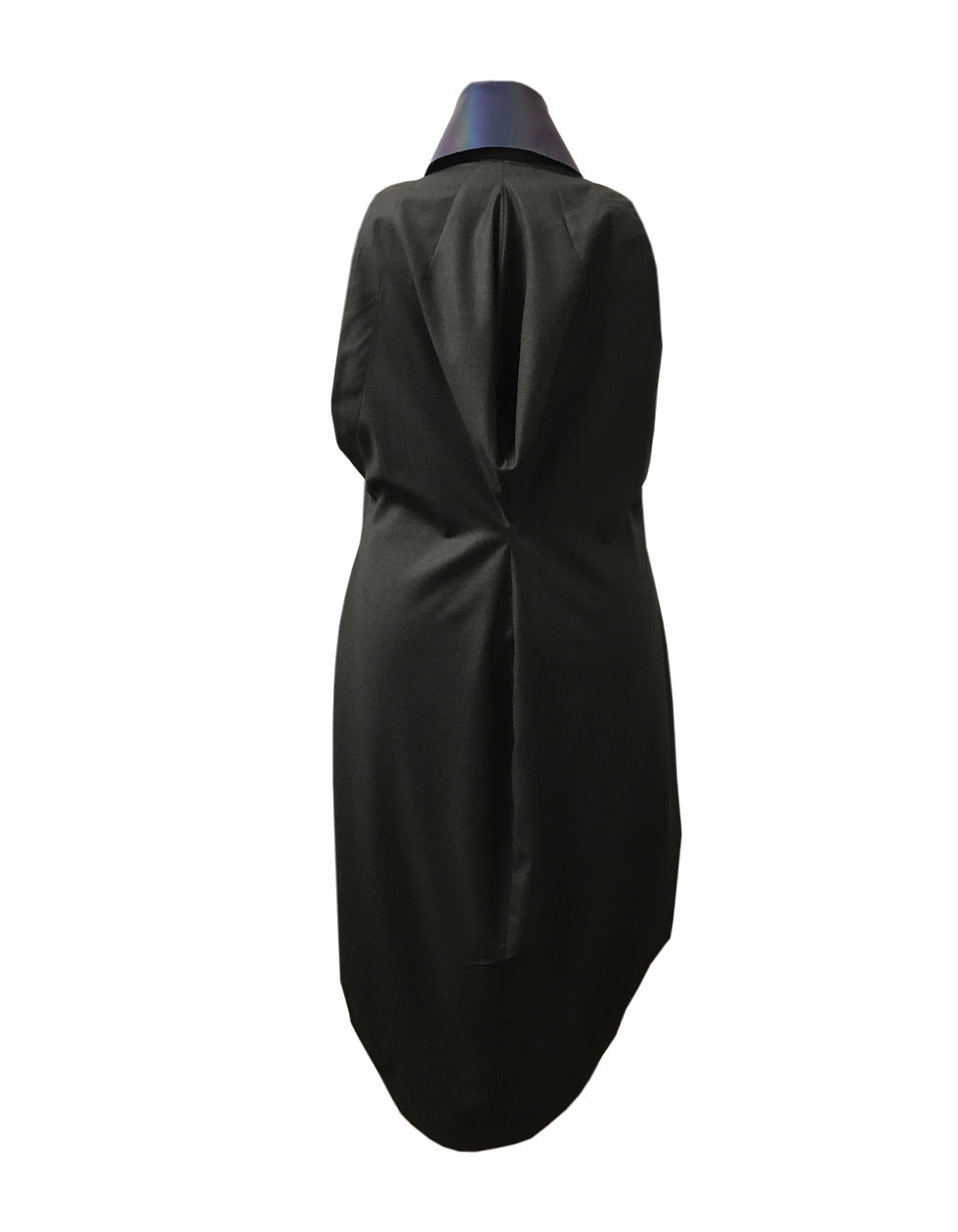 Thumbnail: Puffy sleeveless long shirt jacket