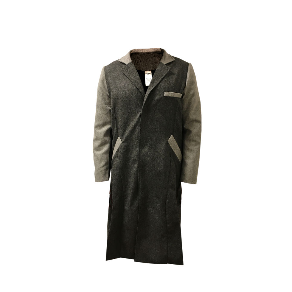 Cashmere brutalist coat