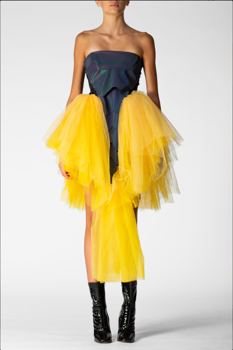 Thumbnail: Gill-man bustier evening dress