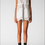 Thumbnail: White embroidered eyelet laces sleeveless long hoodie