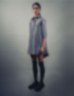Thumbnail: Jacquard shirt dress with breast pocket
