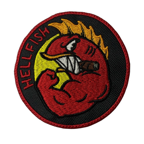 Hellfish - Embroidered patch | Iron Collapse Distro