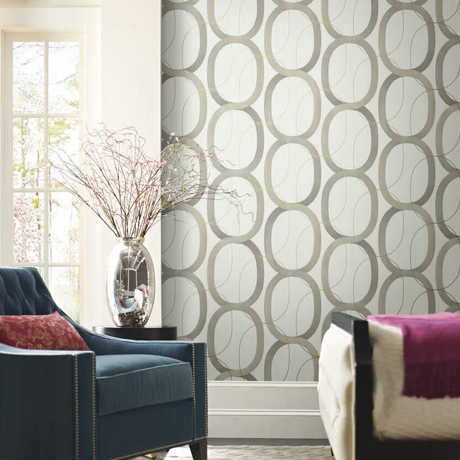 Thumbnail: Interlock Premium Peel + Stick Wallpaper