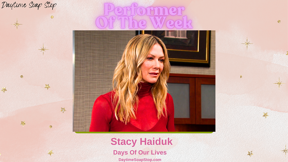 Performer of the Week: Stacy Haiduk
