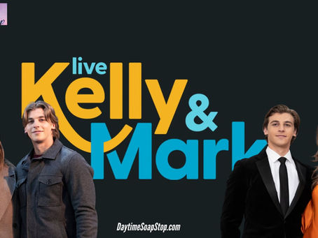 General Hospital’s Braedyn Bruner and Giovanni Mazza Visit Kelly and Mark