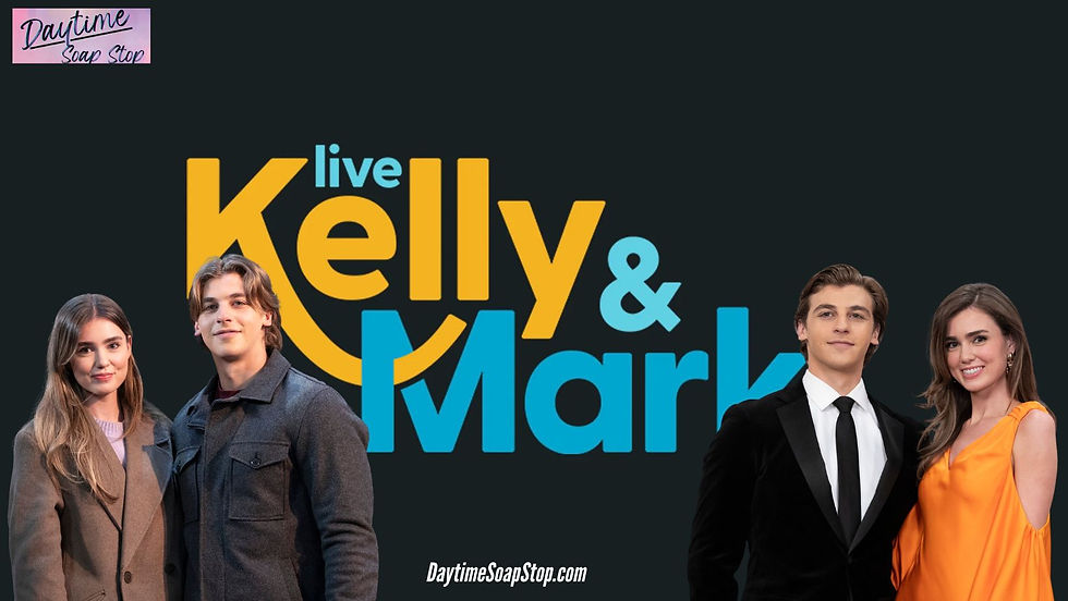 General Hospital’s Braedyn Bruner and Giovanni Mazza Visit Kelly and Mark