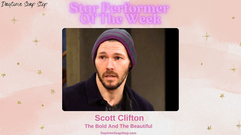 Star Performer of the Week: Scott Clifton