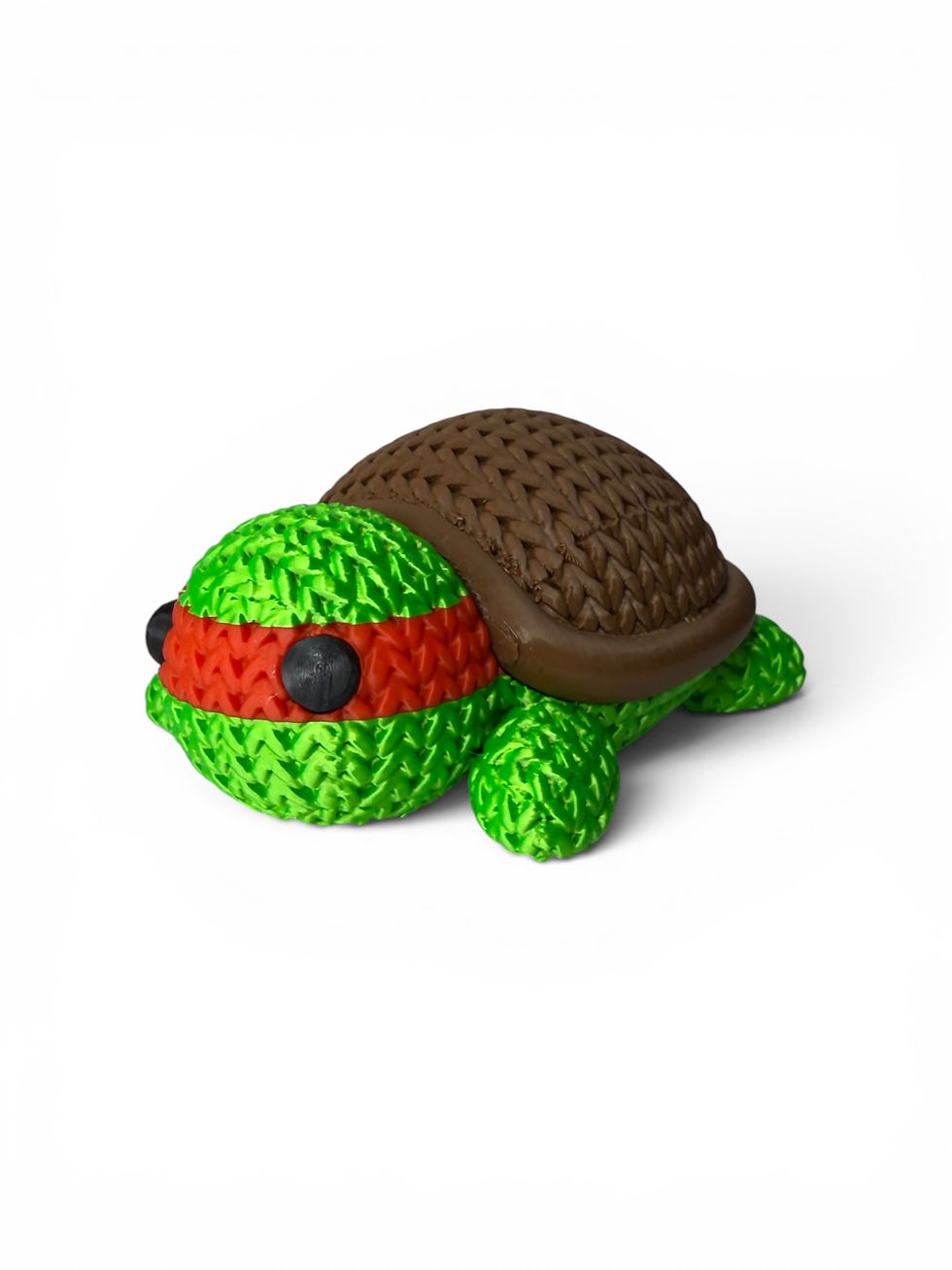 Thumbnail: Red knitted-style 3D Printed Ninja turtle