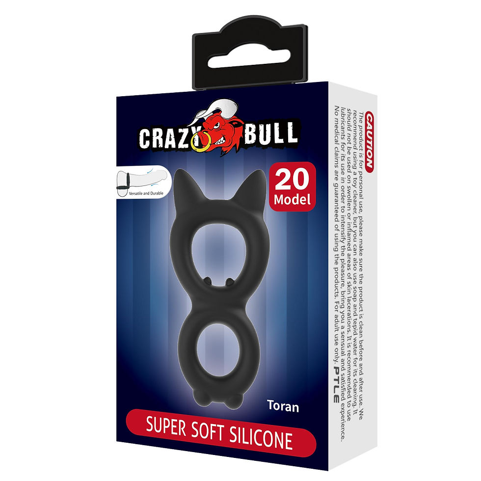Μικρογραφία: Διπλό δαχτυλίδι πέους Crazy Bull Toran – 93mm/26mm