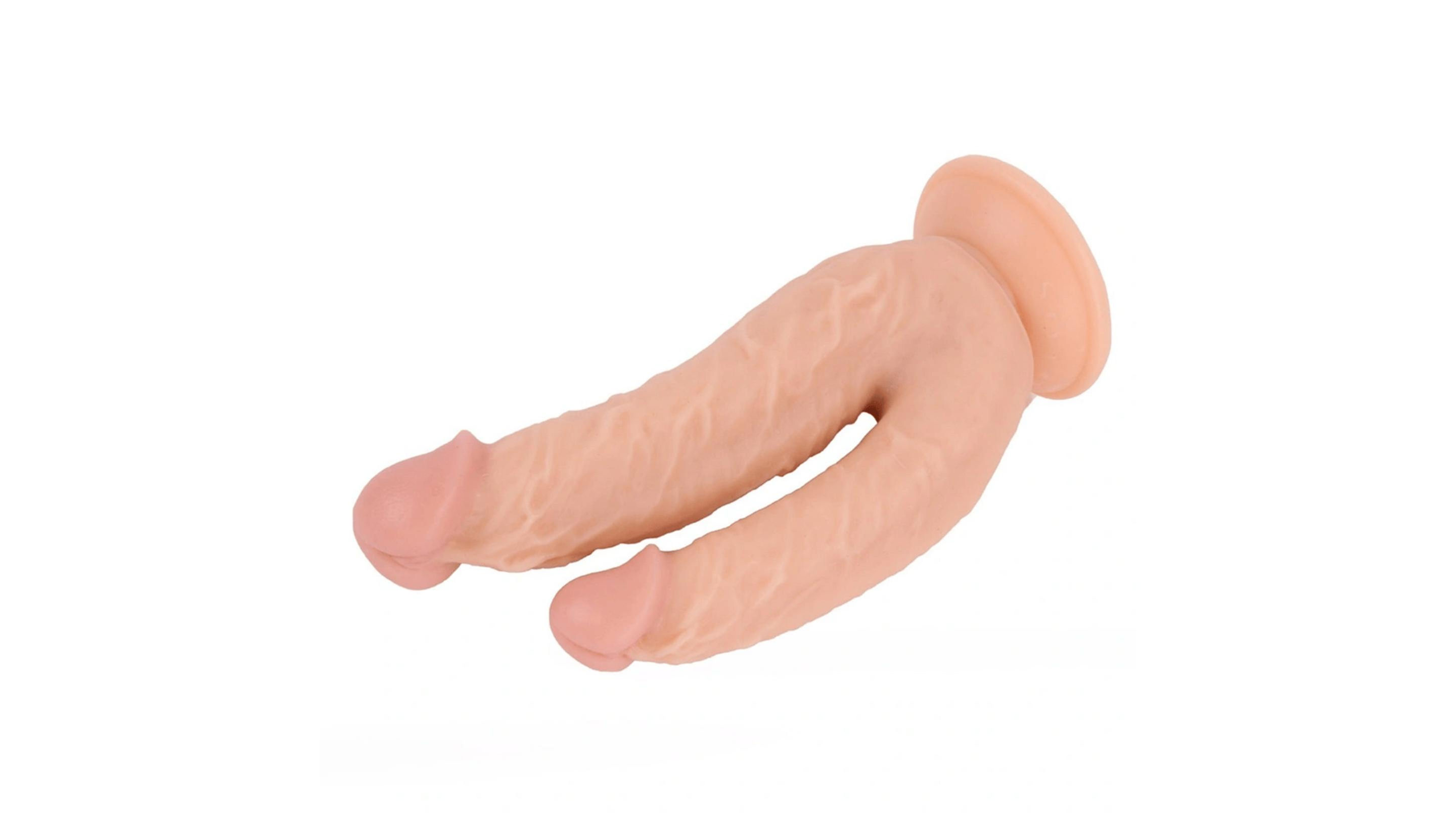 Dildo διπλής όψης με ισχυρή βεντούζα για hands free χρήση