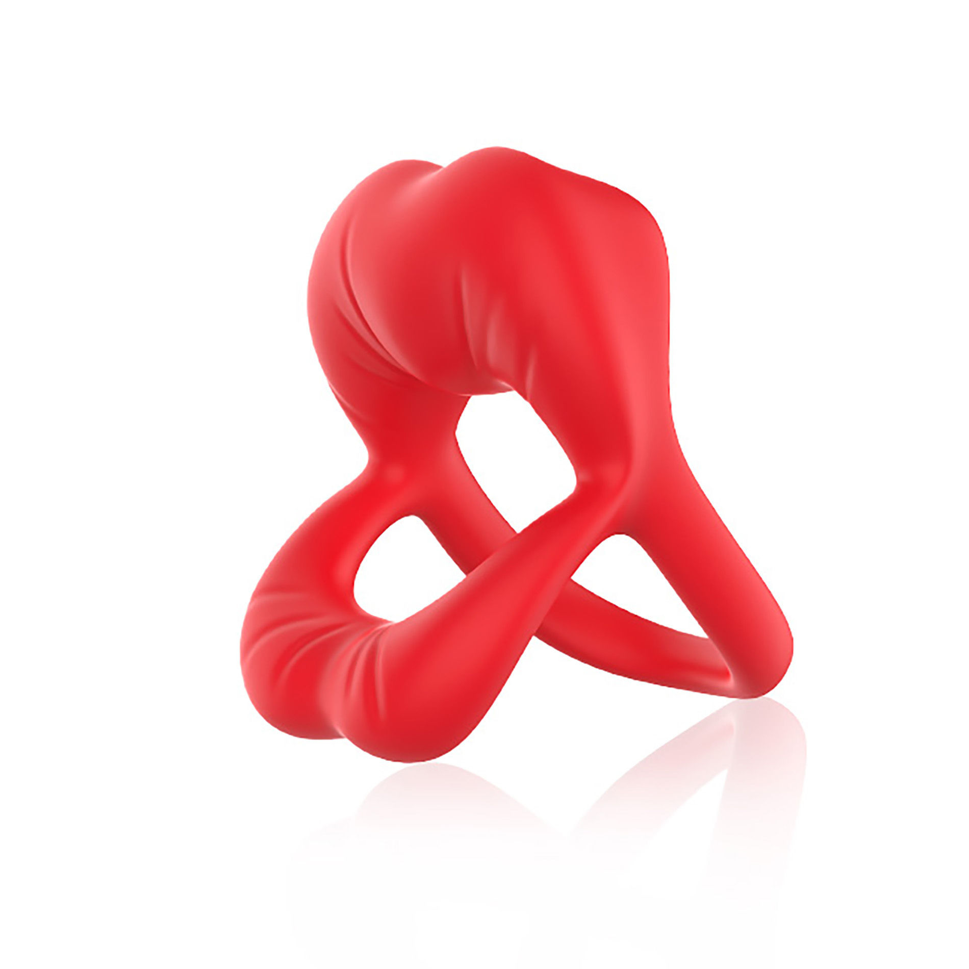 δονούμενο δαχτυλίδι πέους big mouth red