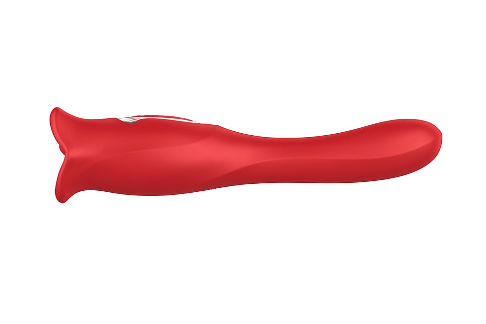 Μικρογραφία: Rechargeable lip teasing vibrator με tongue vibration και big motor vibration