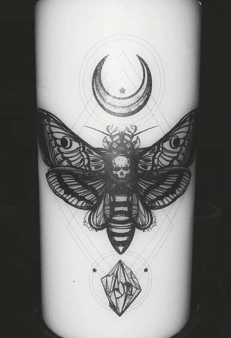 luna moth tattoo