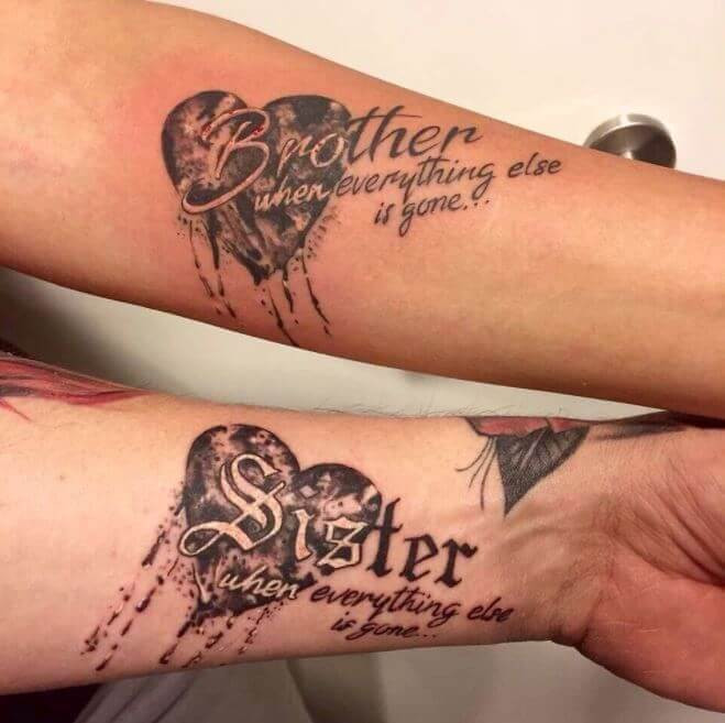 matching tattoos for brother and sister