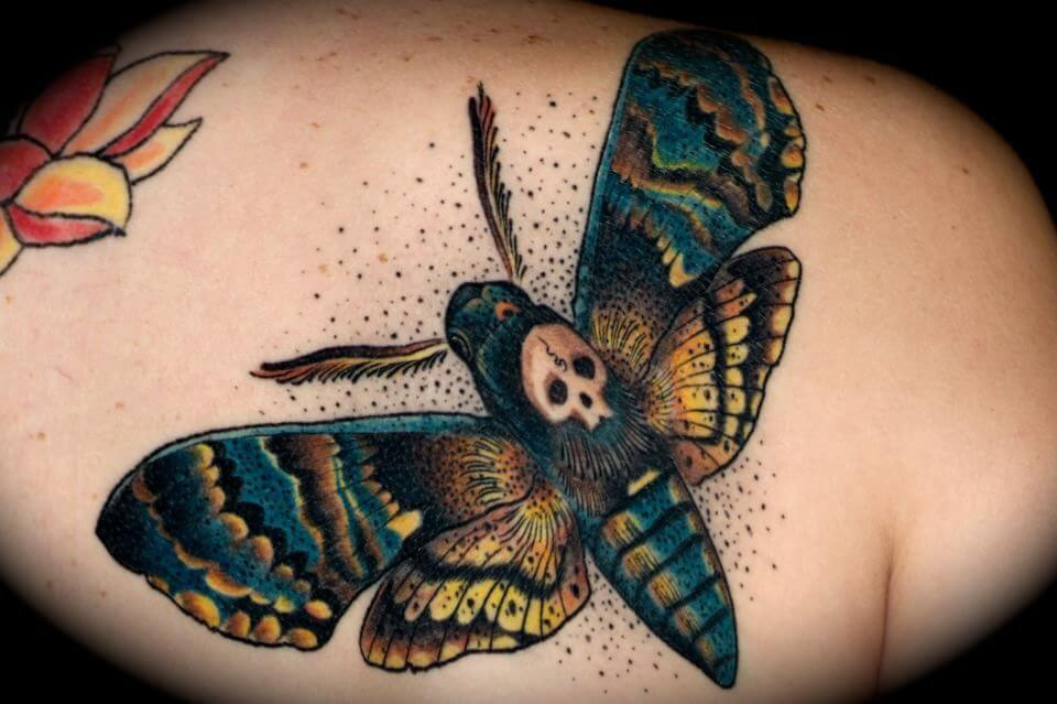 sphinx moth tattoo